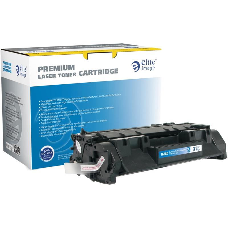 Elite Image Remanufactured Black Extra-High Yield Toner Cartridge Replacement For HP 05A, CE505A MPN:76280