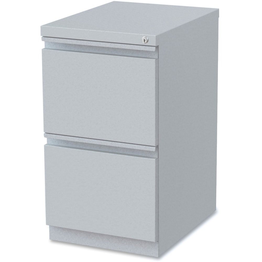 Lorell 19-7/8inD Vertical 2-Drawer Mobile Pedestal File Cabinet, Platinum MPN:79136