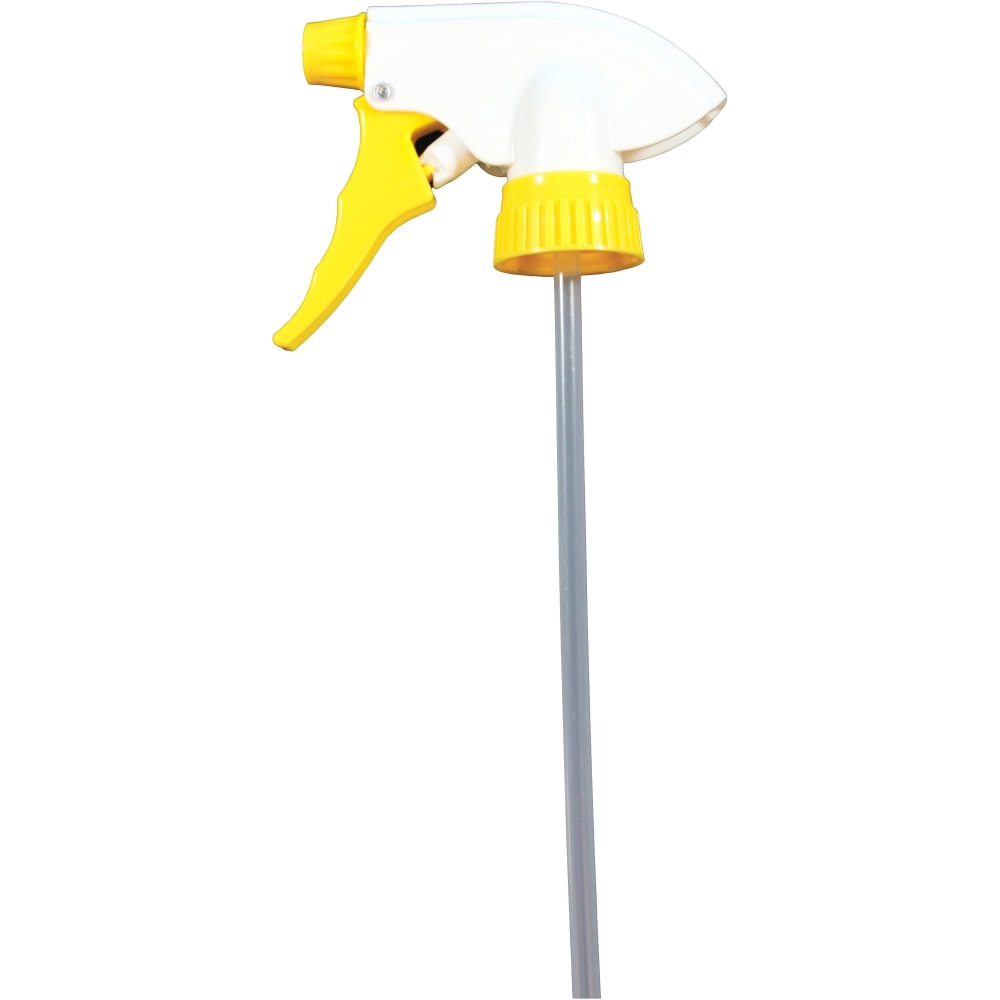 Genuine Joe Chemical Resistant Trigger Sprayer - 24 / Carton - Yellow (Min Order Qty 2) MPN:85145