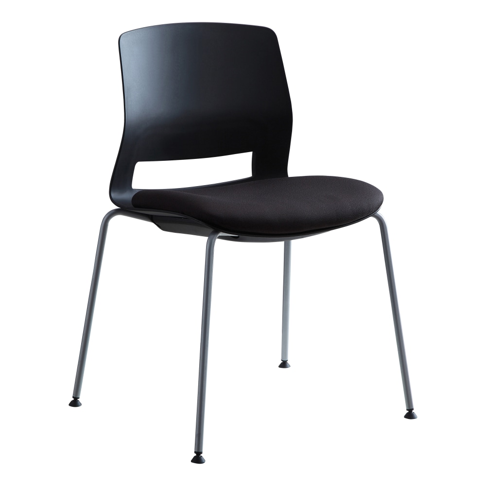 Lorell Arctic Series Stacking Chairs, Black, Set Of 2 MPN:LLR42948