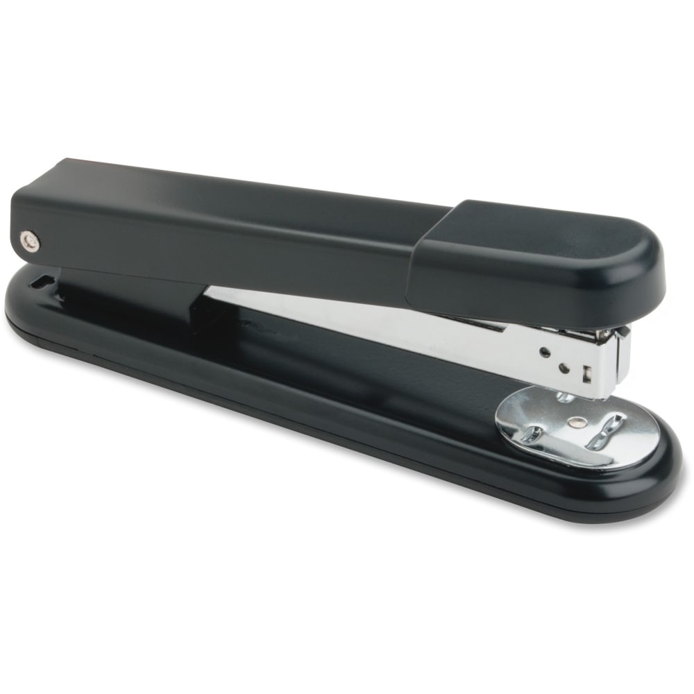 Business Source All-metal Full-strip Desktop Stapler - 20 of 20lb Paper Sheets Capacity - 210 Staple Capacity - Full Strip - 1/4in Staple Size - 1 Each - Black - Metal, Acrylonitrile Butadiene Styrene (ABS), Rubber (Min Order Qty 7) MPN:62836