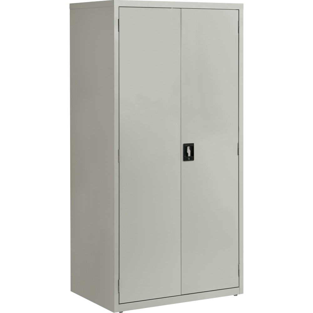 Lorell Fortress Series 24inD Steel Storage Cabinet, Fully Assembled, 5-Shelf, Light Gray MPN:34411