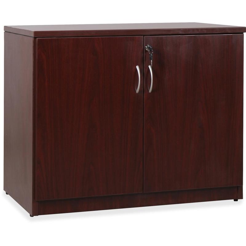 Lorell Essentials 36inW Storage Cabinet, Mahogany MPN:69612