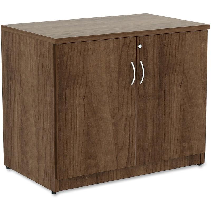 Lorell Essentials 36inW Storage Cabinet, Walnut MPN:69999