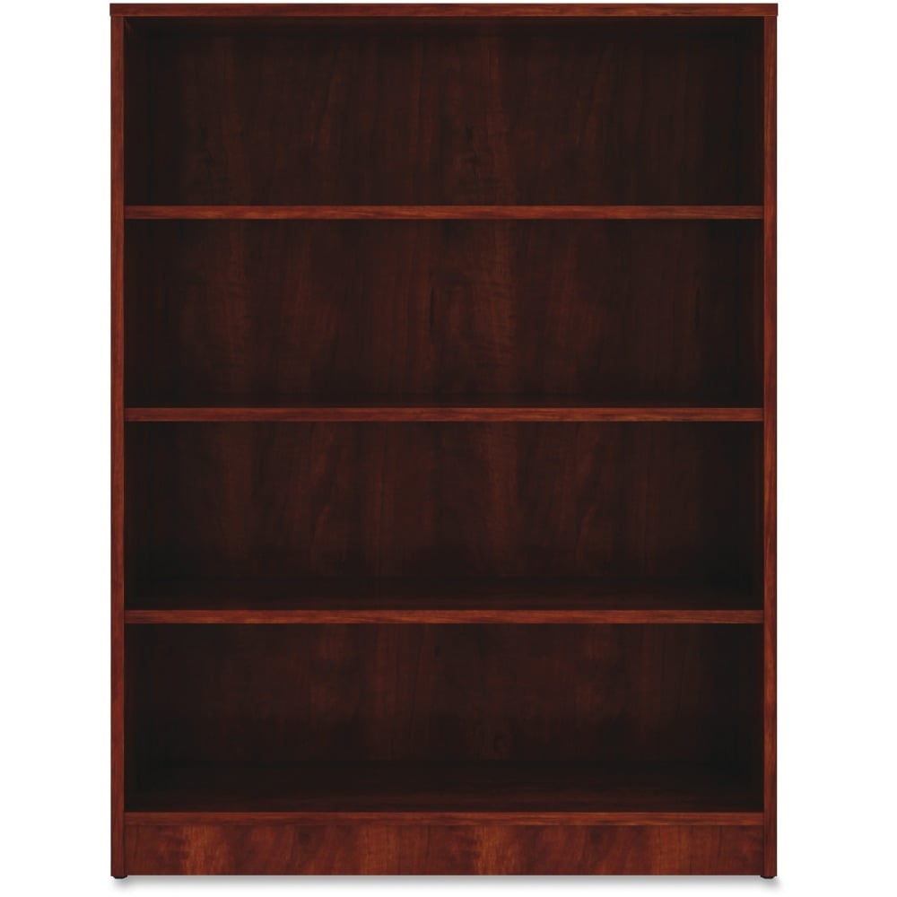 Lorell Essentials 48inH 4-Shelf Bookcase, Cherry MPN:99785