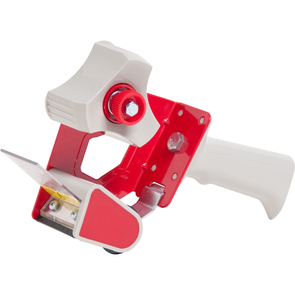 Business Source Pistol Grip Tape Dispenser - 3in Core - Adjustable Tension Mechanism - Red - 1 Each (Min Order Qty 6) MPN:16463