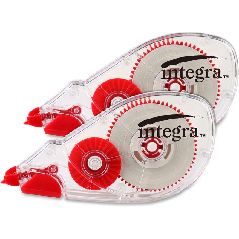 Integra Correction Tape - 2 Dispensers/PK - Holds Total 1 Tape(s) - White - 2 / Pack (Min Order Qty 21) MPN:60238