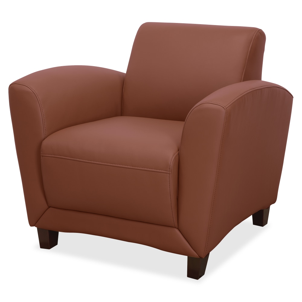 Lorell Accession Bonded Leather Reception Club Chair, British Tan MPN:68948