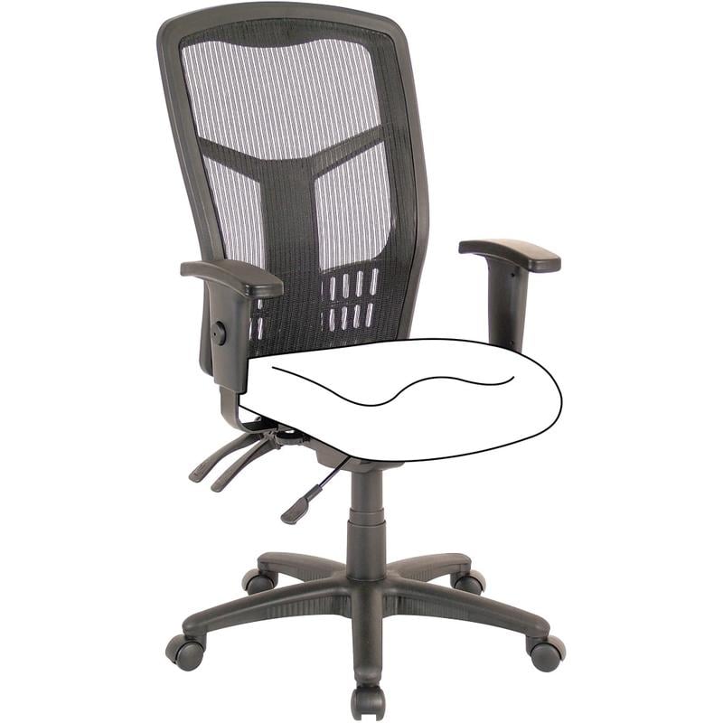 Lorell Ergomesh High-Back Multifunction Chair Frame, Black MPN:86210