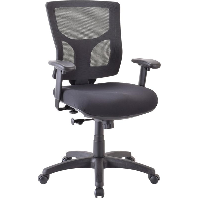 Lorell Conjure Mid-Back Fabric Task Chair, Black MPN:LLR62008