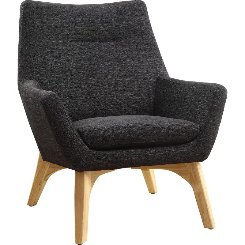 Lorell Quintessence Upholstered Side Chair With Lumbar Support, Black/Natural MPN:LLR68958