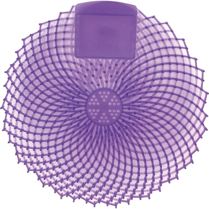 Genuine Joe Eclipse Scented Urinal Screen - Anti-splash, Flexible, Deodorizer, Sturdy - 36 / Carton - Purple MPN:85156CT