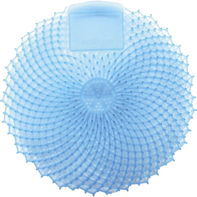 Genuine Joe Fresh Cotton Scent Odor-Control Urinal Screens, 7in, Light Blue, Pack Of 12 Urinal Screens (Min Order Qty 3) MPN:00089