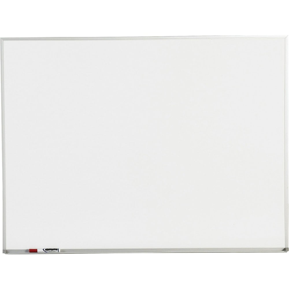 Sparco Melamine Dry-Erase Whiteboard, 48in x 36in, Aluminum Frame With Silver Finish MPN:19771