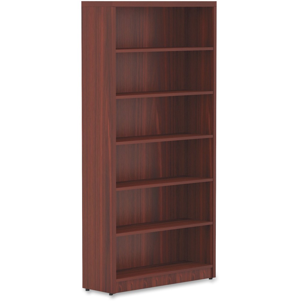 Lorell Chateau 6-Shelf Bookcase, Mahogany MPN:34314