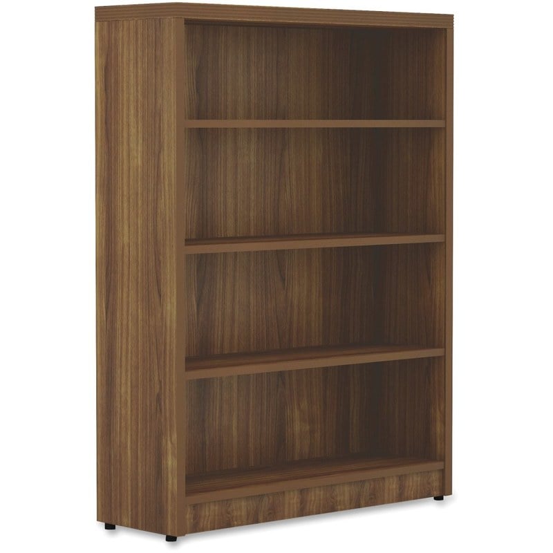 Lorell Chateau 4-Shelf Bookcase, Walnut MPN:34317