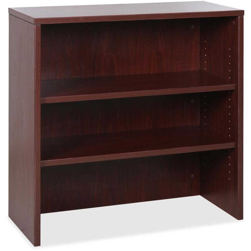 Lorell Essentials Series Stack-On Modular Shelving Bookcase, 36inH x 36inW x 15inD, Mahogany MPN:69614