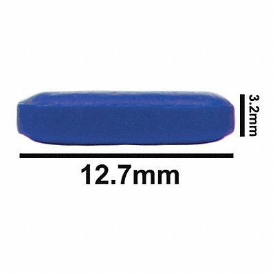 STIR BAR PTFE OCTAGON BLUE 1/2X1/8 MPN:F37109-0036