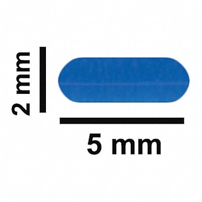 STIR BAR PTFE FLEA MICRO BLUE 5X2MM MPN:F37121-0012