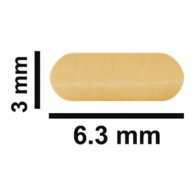 STIR BAR TFN FLEA MICRO YLW 6.35X3MM MPN:F37121-0020