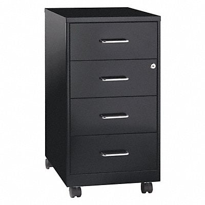 Mobile Bookcase Modular Black 18 D MPN:22792