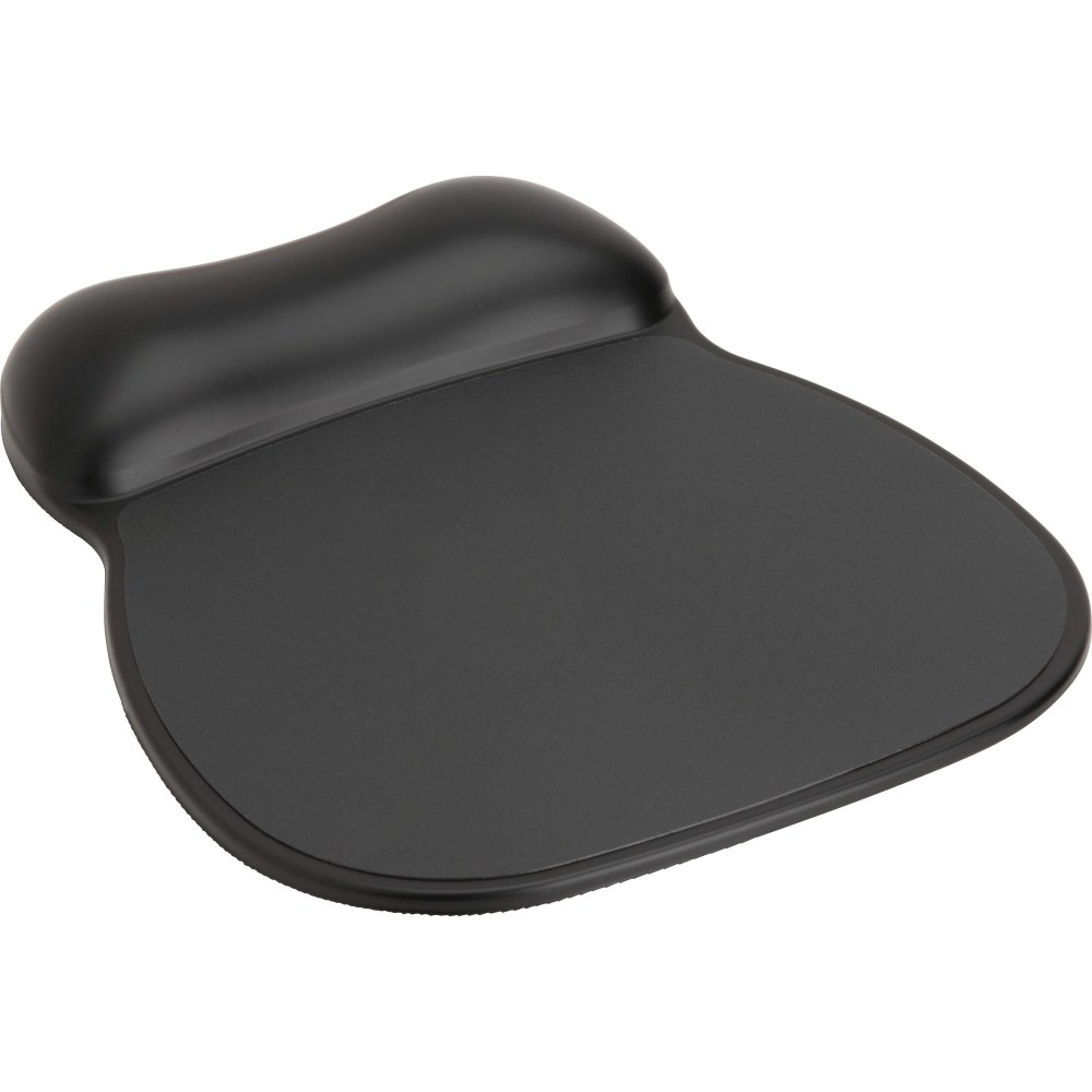 Compucessory Soft Skin Gel Wrist Rest & Mouse Pad - 9in x 11in x 0.75in Dimension - Black - Gel, Rubber - Stain Resistant - 1 Pack (Min Order Qty 3) MPN:23718