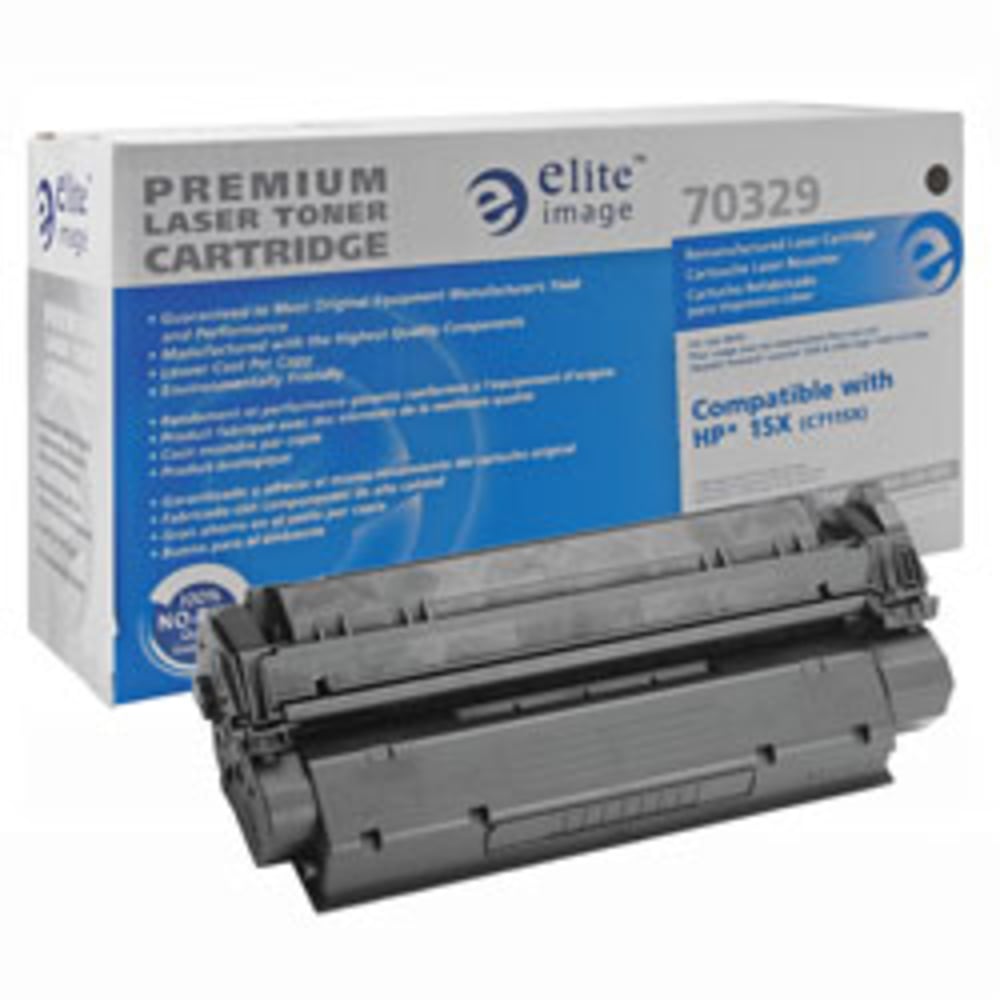 Elite Image Remanufactured Black High Yield Toner Cartridge Replacement For HP 15X, C7115X, ELI70329 (Min Order Qty 2) MPN:70329