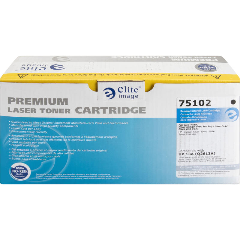 Elite Image Remanufactured Black Toner Cartridge Replacement For HP Q2613A, ELI75102 (Min Order Qty 2) MPN:75102