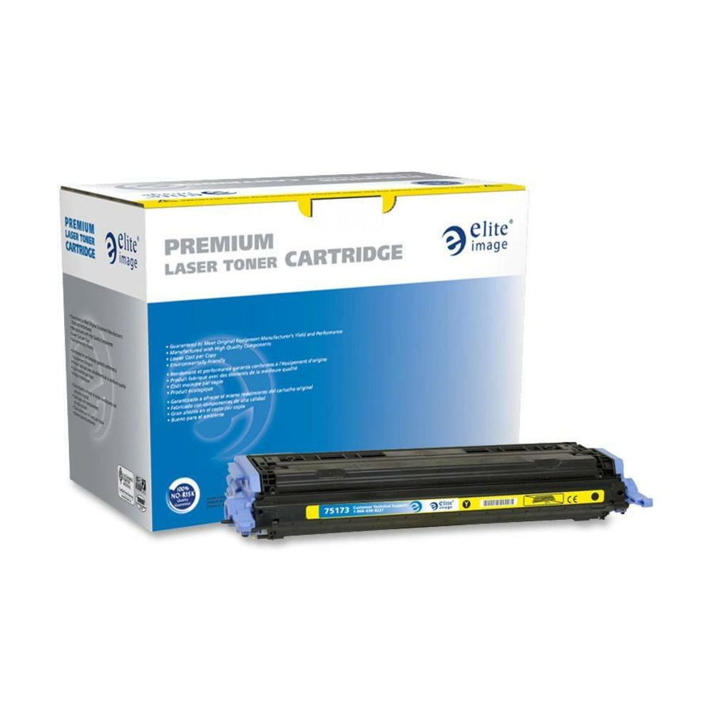 Elite Image Remanufactured Yellow Toner Cartridge Replacement For HP 124A, Q6002A, ELI75173 MPN:75173