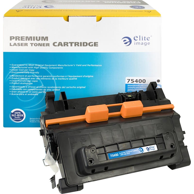 Elite Image Remanufactured Black Toner Cartridge Replacement For HP 64A, CC364A MPN:75400