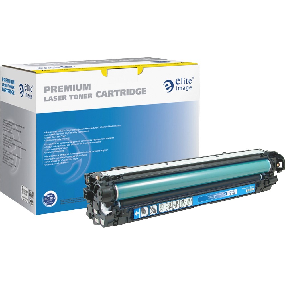 Elite Image Remanufactured Cyan Toner Cartridge Replacement For HP 650A, CE270A MPN:75746