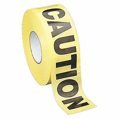 Caution Barricade Tape 1000 Ft Yellow MPN:SPR11795