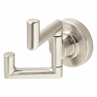 Double Point Hook Brushed Nickel MPN:SA-1008-BN