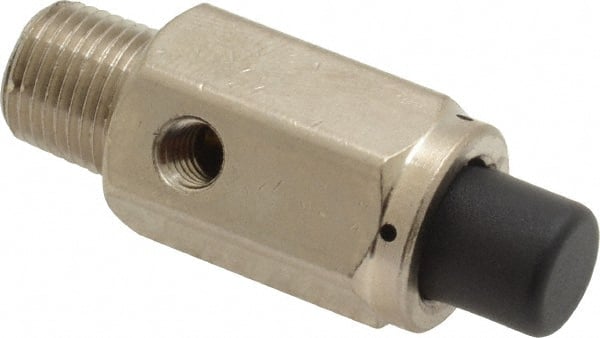 Push Button Air Valve: Normally Closed Actuator, 1/8