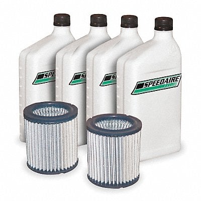 Air Compr Maint Kit 4 qt Oil Air Filters MPN:1WG53