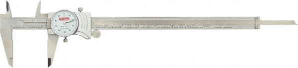 Dial Caliper: 12'' Range, 0.001'' Graduation, 0.1'' per Revolution MPN:12-043-6