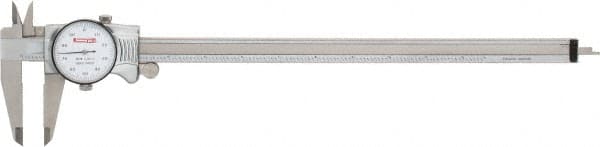 Dial Caliper: 12'' Range, 0.001'' Graduation, 0.1'' per Revolution MPN:17-991-1