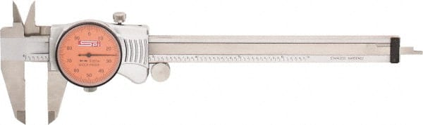 Dial Caliper: 6'' Range, 0.001'' Graduation, 0.1'' per Revolution MPN:CMS160725029