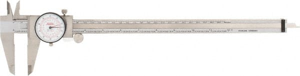 Dial Caliper: 12'' Range, 0.001'' Graduation, 0.001'' per Revolution MPN:CMS180612006