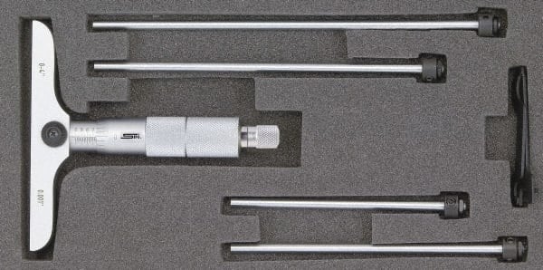 Mechanical Depth Micrometer: 12'' Range, 12 Rod MPN:MS1536-06B