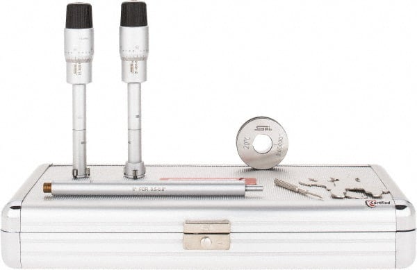 Mechanical Inside Micrometer Set: 1 Extension Rod, Chrome Finish MPN:CMS160726115