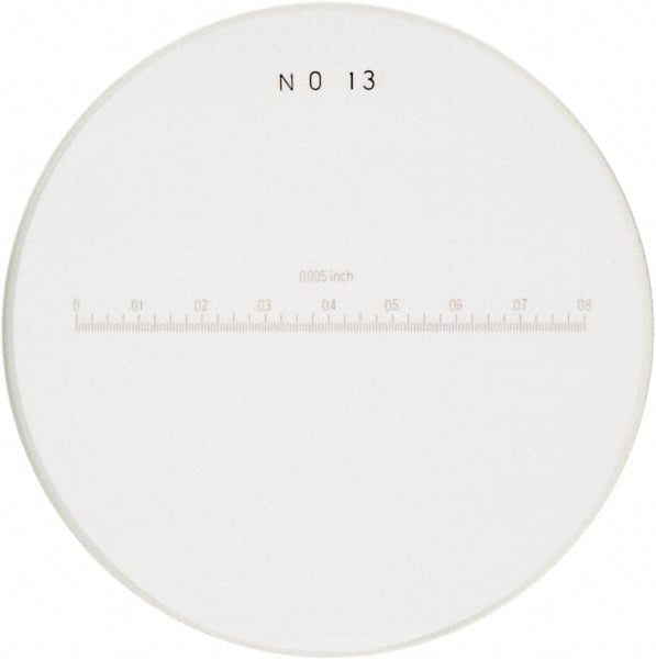 1 Inch Diameter, Optical Comparator Chart and Reticle MPN:40-093-7