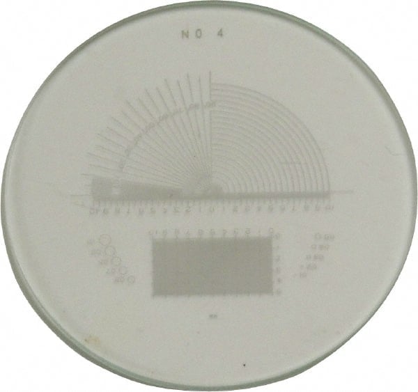 1-3/8 Inch Diameter, Optical Comparator Chart and Reticle MPN:40-244-6