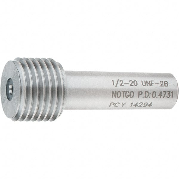 Plug Thread Gage: 1/2-20 Thread, 6H Class, Single End, No Go MPN:34-290-7