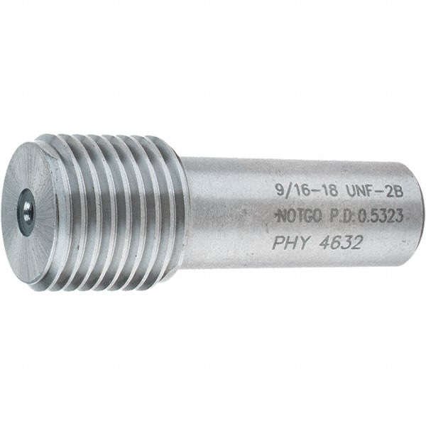 Plug Thread Gage: 9/16-18 Thread, 6H Class, Single End, No Go MPN:34-299-8