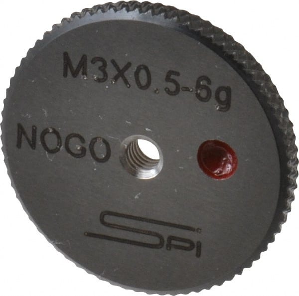 Threaded Ring Gage: M3 x 0.50 Thread, Metric, Class 6G, No Go MPN:34-466-3