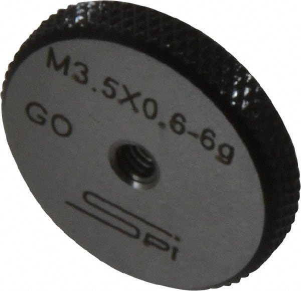 Threaded Ring Gage: M3.5 x 0.60 Thread, Metric, Class 6G, Go MPN:34-467-1