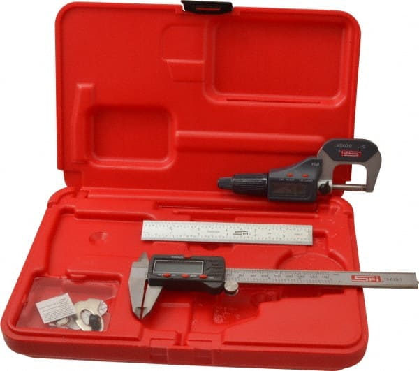 Machinist Caliper, Micrometer & Ruler Kit: 3 pc, 6