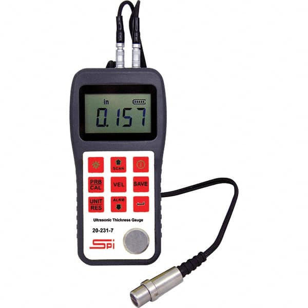 Electronic Thickness Gages, Accuracy: 0.0015 in , Anvil Face Material: Steel  MPN:20-231-7