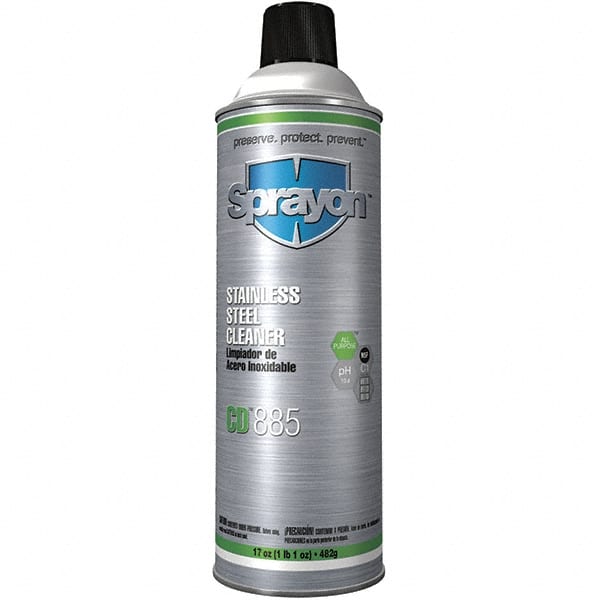 Metal & Stone Cleaner: 20 fl oz Aerosol, Lemon Scent MPN:SC0885000